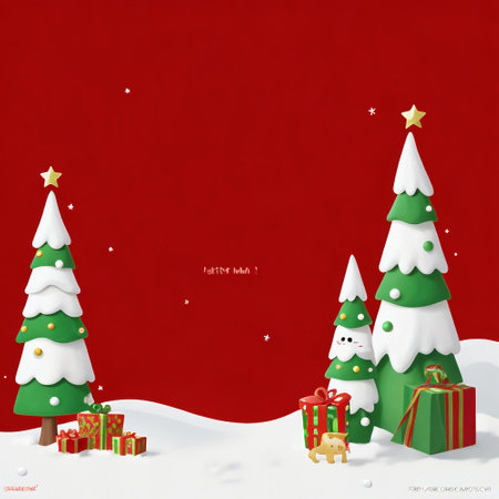 Merry Christmas and Happy New Year background. Vector Illustration.の素材