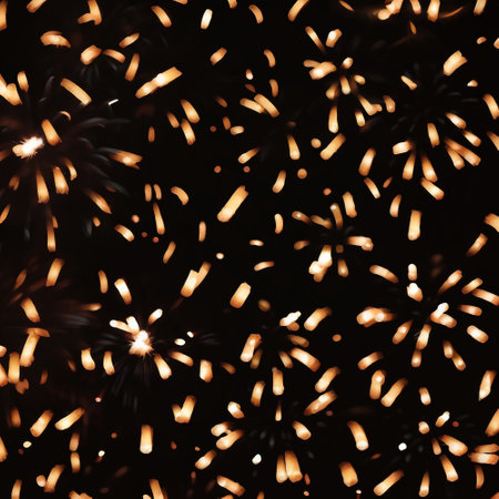 Happy new year fireworks confetti background images collections cute wallpapers ai generatedの素材