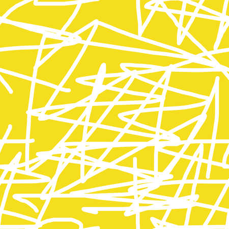 yellow abstract drawing seamless pattern for wallpaper or fabricのイラスト素材