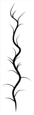 Ribbon pattern for the border. Floral motif border to decorate the edge of the leafのイラスト素材