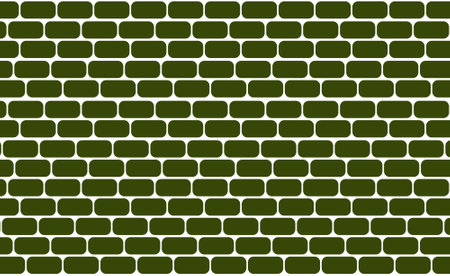 green brick wall background vector textureのイラスト素材