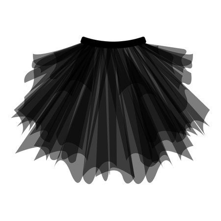 The skirt is elegant for a party. Vector clothing elementのイラスト素材