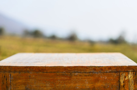 Empty tableの写真素材