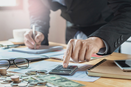 accountant working in office. business finance and accounting conceptの写真素材