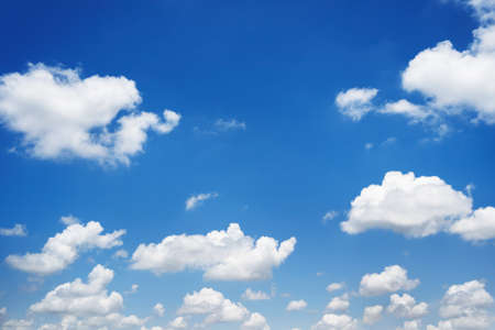 white cloud with blue sky backgroundの写真素材