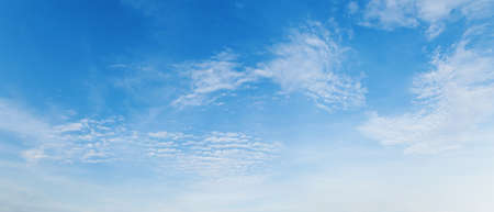blue sky with white cloudyの写真素材