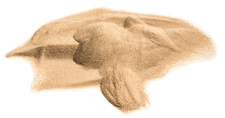 sand isolate on white backgroundの写真素材