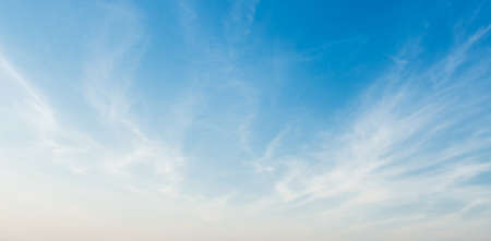 blue sky with white cloud landscape backgroundの写真素材