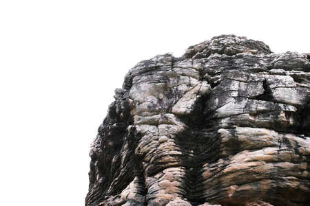 rock isolate on white backgroundの写真素材