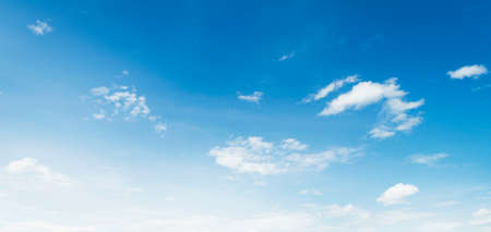 beautiful blue sky with white cloudの写真素材