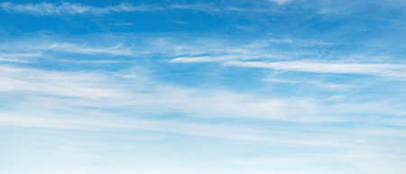 beautiful blue sky with white cloudの写真素材
