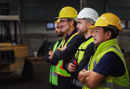 engineer team for maintenance in industry factoryの写真素材