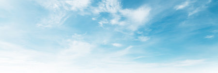blue sky with white cloud backgroundの写真素材