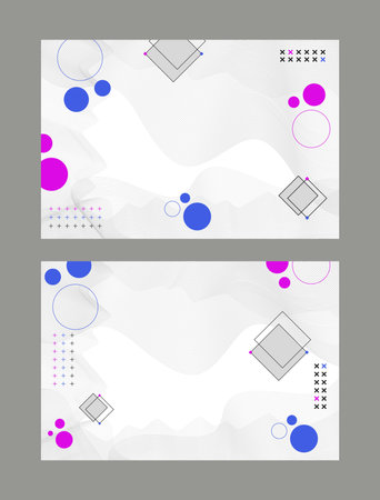 Flat abstract glitched generative art background with neo Memphis geometric composition. Conceptual illustration of high-tech cyberpunk technologies of the future. Wireframe backgrのイラスト素材