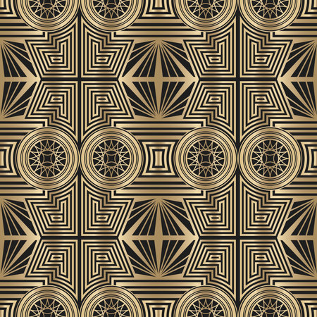 seamless pattern art deco backgroundのイラスト素材