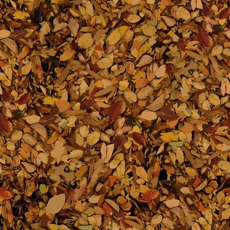 Realistic camouflage Seamless forest pattern. Branches and Oak leaves. Useable for hunting and wildlife photography purposes. Seamless vector illustraのイラスト素材