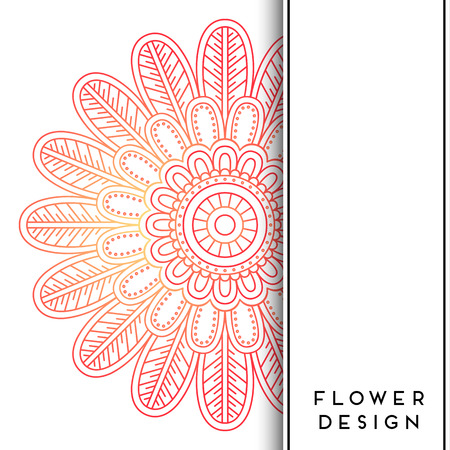 Vector luxury wedding invitation with mandalaのイラスト素材