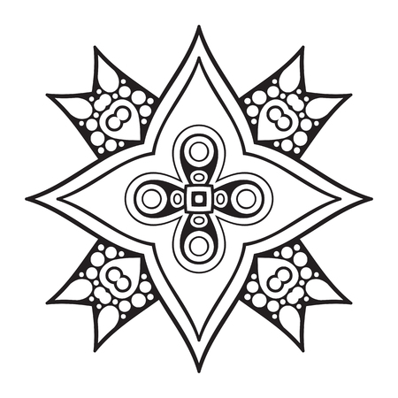 Vector mandala arabesque ornamentのイラスト素材
