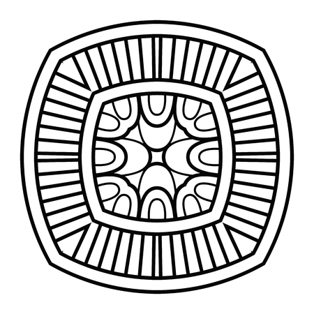 Vector mandala arabesque ornamentのイラスト素材