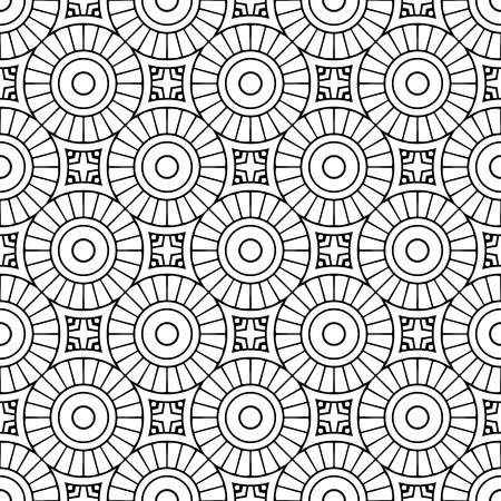Vector mandala seamless patternのイラスト素材
