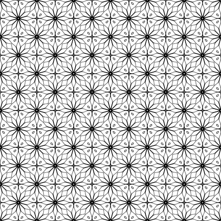 Vector mandala seamless patternのイラスト素材
