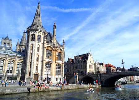A perfect day in Gent, Belgiumの写真素材
