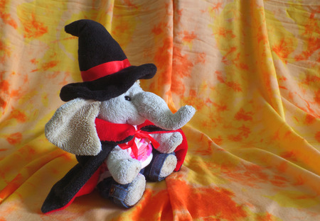 The Cutest Witch for Halloween!! Greeting Card, Backgroundの写真素材