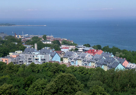 Baltic Sea and Tallinn Cityscape, Estoniaの写真素材