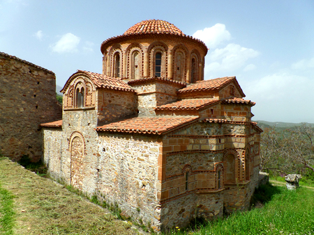 Church of Agioi Theodoroi, an Unique Byzantine Church in the Archaeological Site of Mystras, Greece
