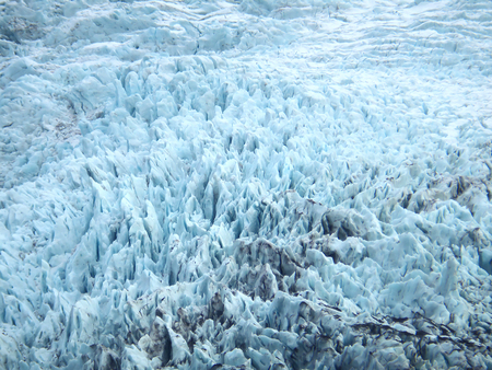 The Surface of Falljokull Glacier in VatnajÃ¶kull National Park, South Iceland