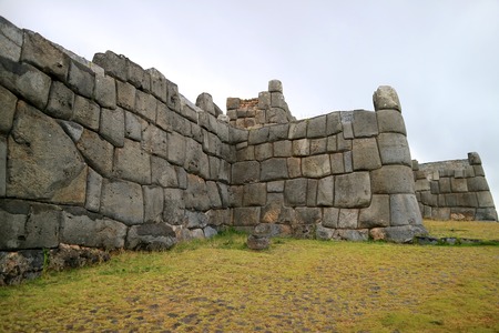 Sacsayhuaman, the ancient citadel of Incaの写真素材