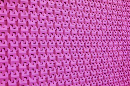Diminishing Perspective of Vivid Pink 3D Modern Style Wallの写真素材