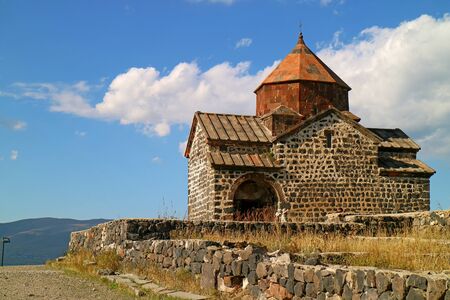 Church of the Sevanavank Monastery Complex on the Cliff Overlooking Lake Sevan, Gegharkunik Province...