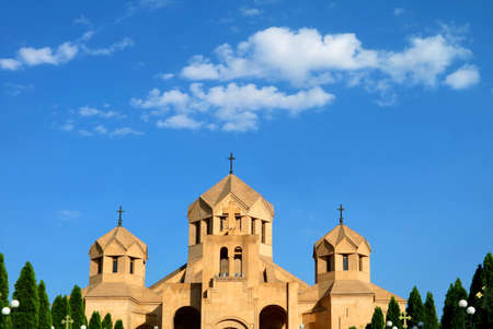 Unique Architecture of Saint Gregory the Illuminator Cathedral or Yerevan Cathedral, Kentron...
