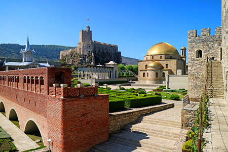 Stunning Panoramic View of Rabati Fortress Complex in the City of Akhaltsikhe, Georgia