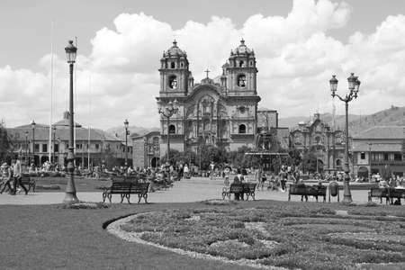 The Iglesia de la Compania de Jesus Church, One of the Iconic Landmarks in Cusco, Peru, South...
