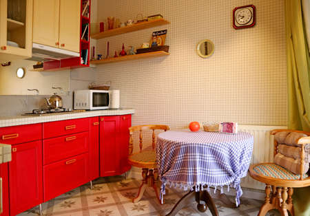 Beautiful Modern Kitchen of a Home Sweet Homeの写真素材