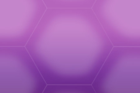 Illustration of Gradient Purple 3D Hexagon Pattern for Abstract Backgroundの写真素材
