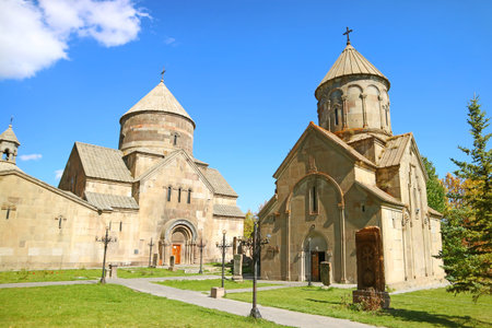 Kecharis medieval monastic complex located in the ski resort town of Tsakhkadzor, Kotayk region,...