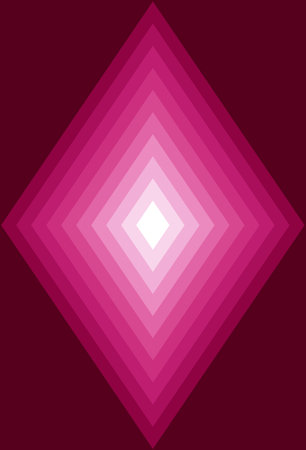 Illustration of Gradient Magenta Abstract 3D Diamond Shaped Backgroundの写真素材