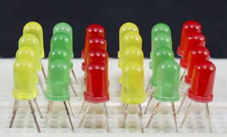 Colorful LED background transparent LEDs の写真素材