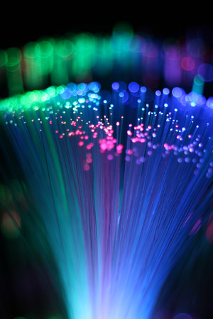 Internet technology fiber optic backgroundの写真素材