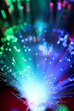 Internet technology fiber optic backgroundの写真素材