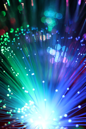 Internet technology fiber optic backgroundの写真素材