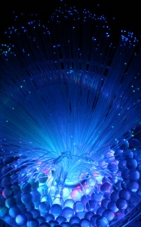 fiber optic light background.の写真素材