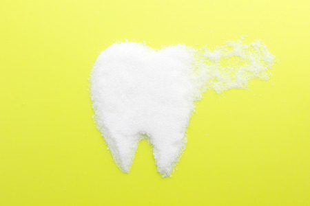 concept : sugar make a cariesの写真素材