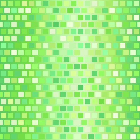 Square pattern. Seamless vector tile background with green rounded squares on gradient backdropのイラスト素材