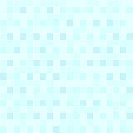 Cyan square pattern. Seamless vector background: cyan squares on light blue backdropのイラスト素材