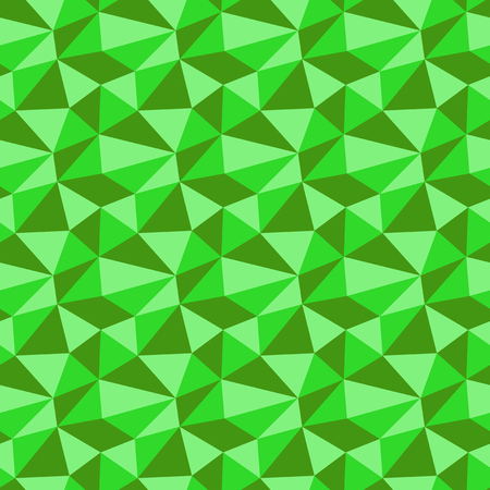 Low poly neon green pattern. Abstract geometric triangle bright vector seamless backgroundのイラスト素材