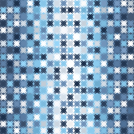 Abstract pattern. Seamless vector background: blue, gray and white shapes on gradient backdropのイラスト素材